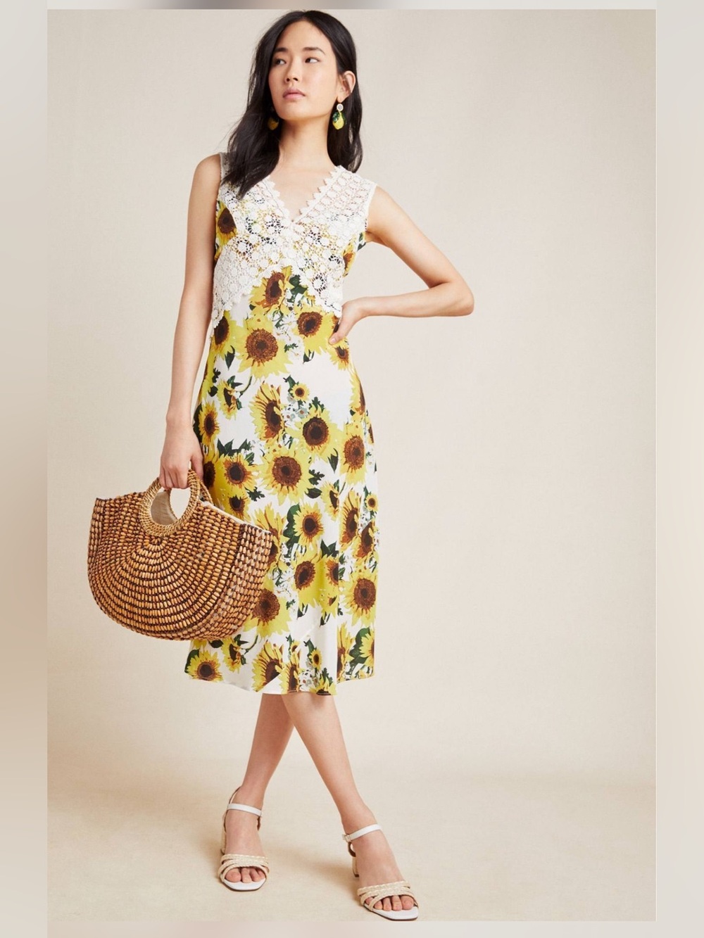 Hope for Flowers by Tracy Reese Francoise Sleeveless Midi Dress